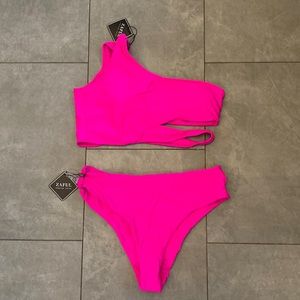 ZAFUL fuchsia pink two piece bikini.  NWT